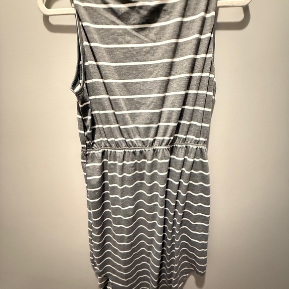 Gray Halter Mini Sundress - Picture 3 of 4